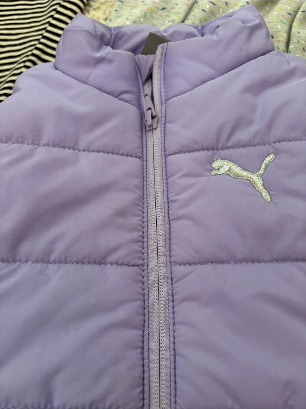 Girls Assorted: Puma Quilted Vest with Girls' Layering Jeans, Leggings, Dress